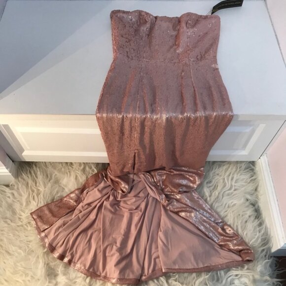 Dress the Population Ellen Strapless Sequin Dress - Picture 5 of 7